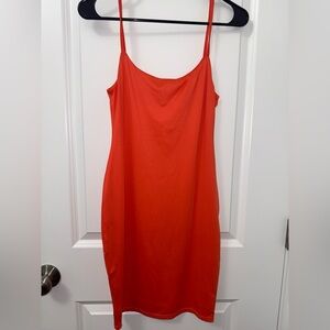Kendall & Kylie Orange Slip Dress